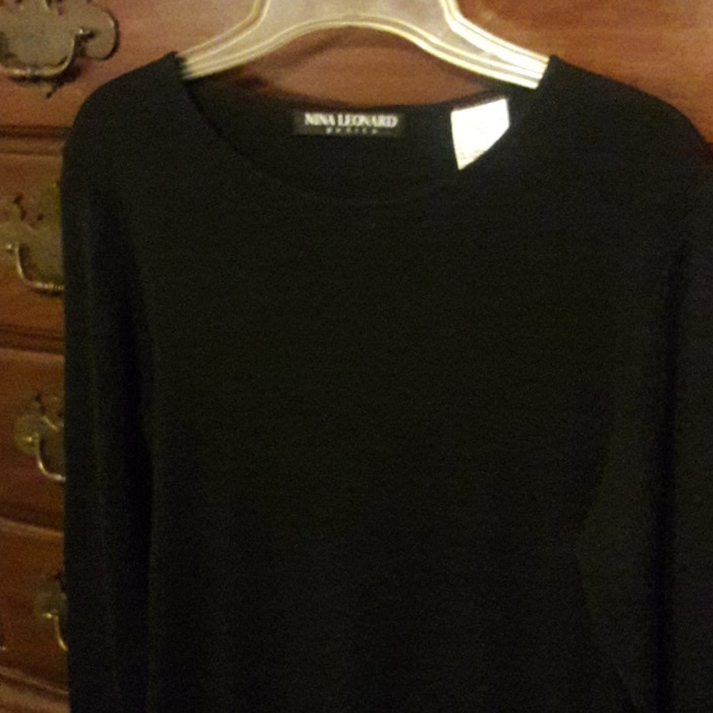 Black sweater dress